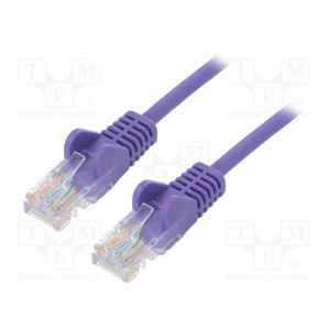 Goobay | CAT 6 | Patch cable | Unshielded twisted pair (UTP) | Male | RJ-45 | Male | RJ-45 | Purple | 0.25 m